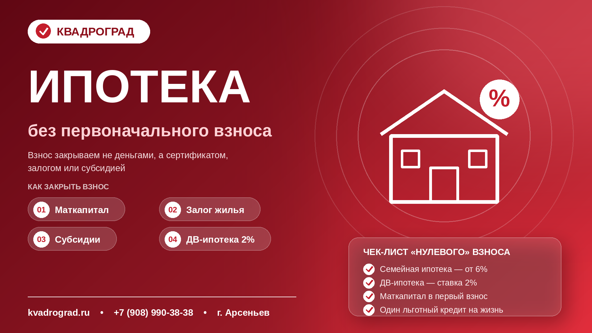 Ипотека без первоначального взноса